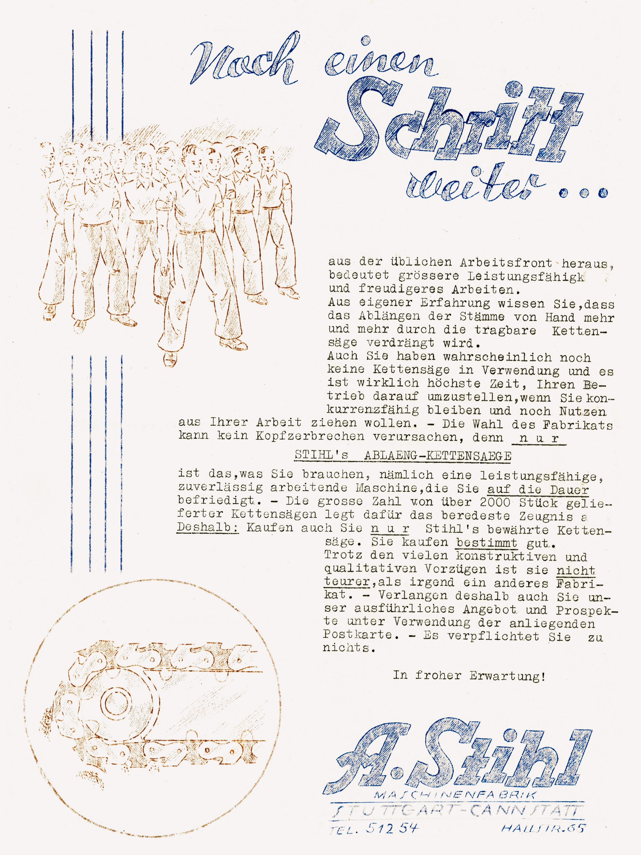 Historische Werbeanzeige