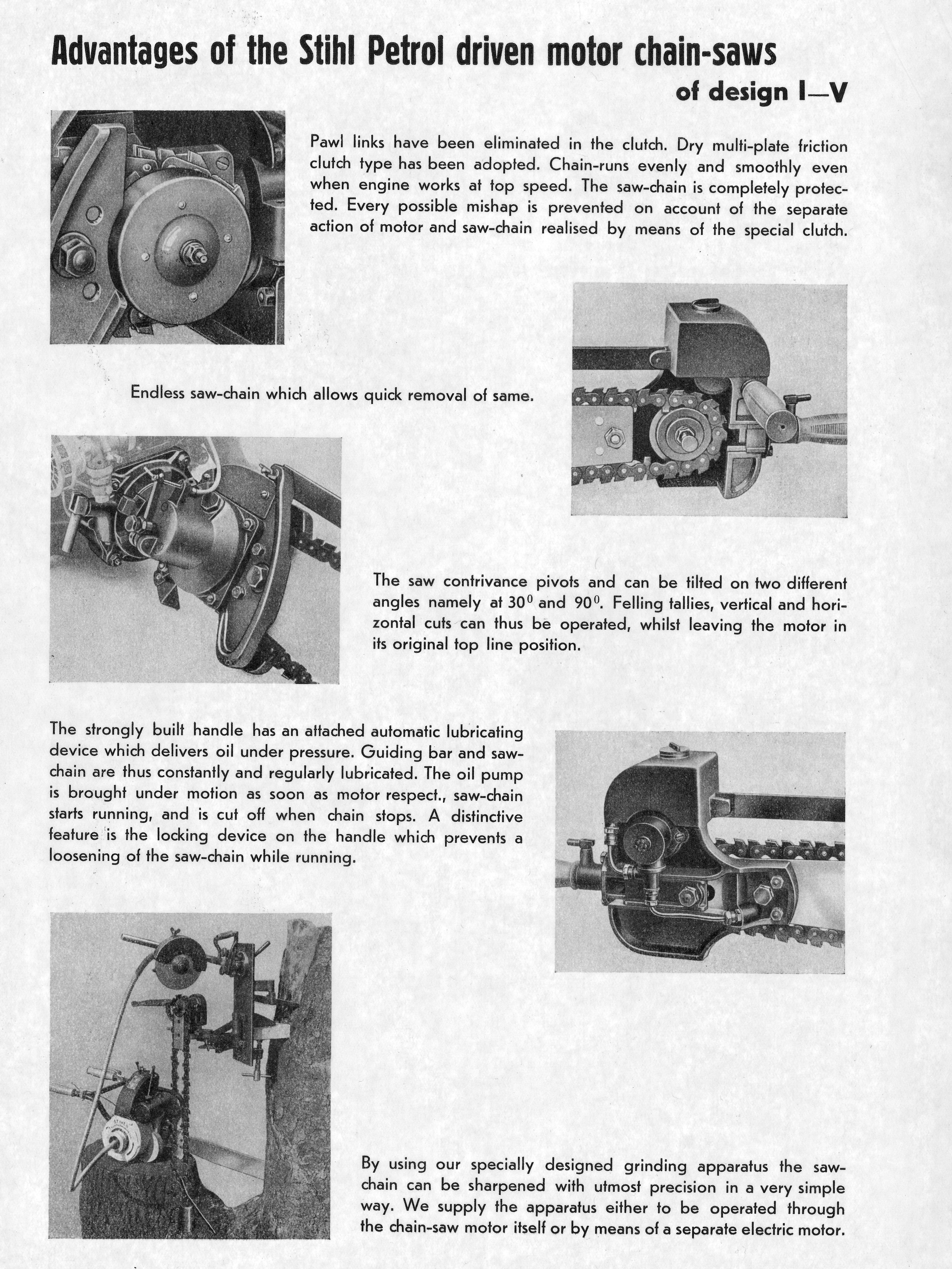 Dreiseitiges Prospekt aus den USA, Schwarz-Wei&szlig;-Foto.